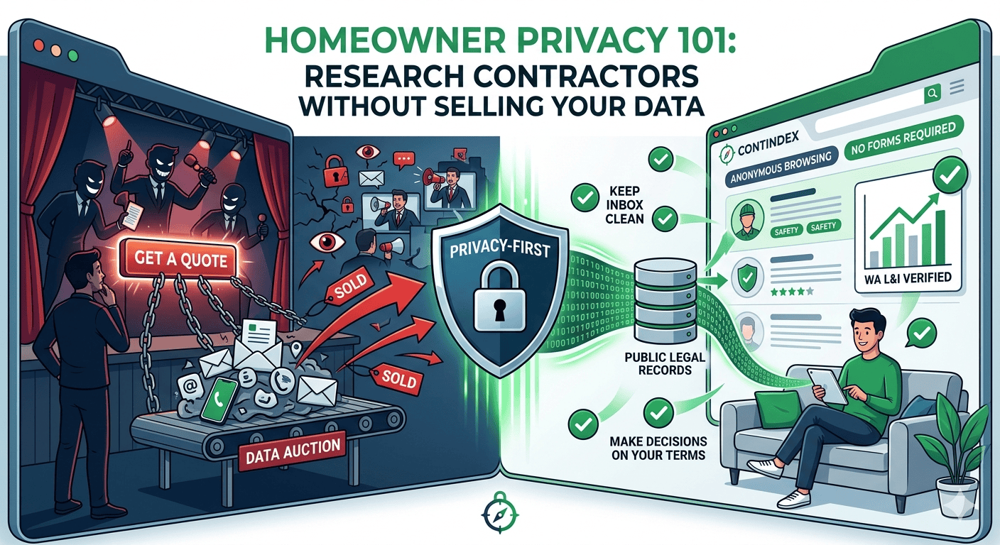 Homeowner Privacy 101: Research Contractors Without Selling Your Data