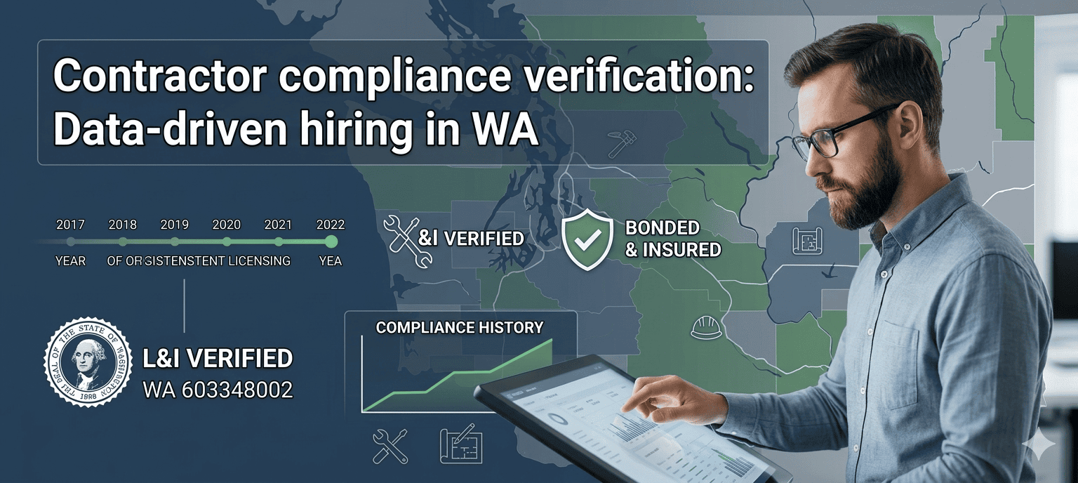 Contractor compliance verification: Data-driven hiring in WA