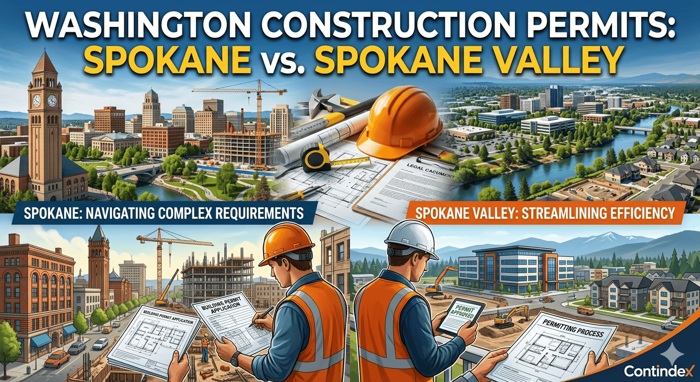 Washington Construction Permits: Spokane vs. Spokane Valley