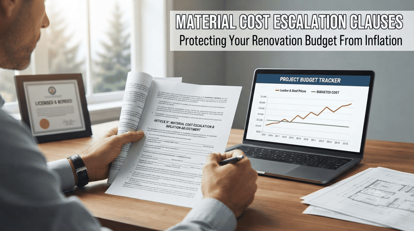 Material Cost Escalation Clauses: Protecting Your Renovation Budget From Inflation
